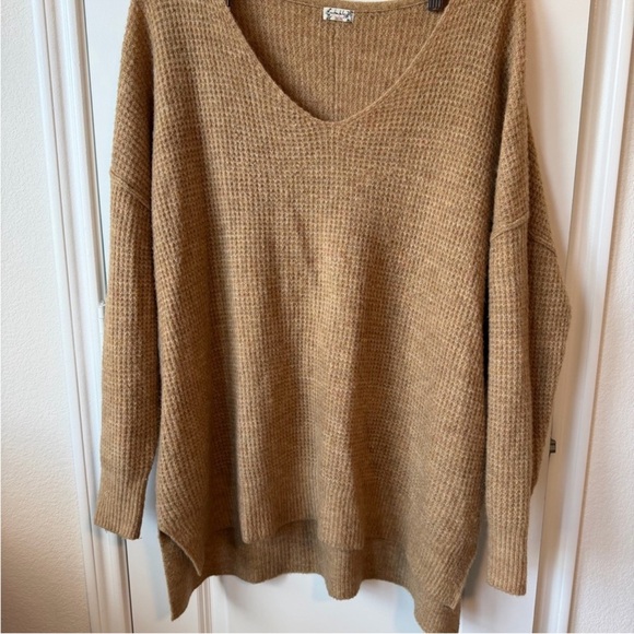 Free People Sweaters - ⚡️NWOT Free People Oversized Thermal Waffle Sweater